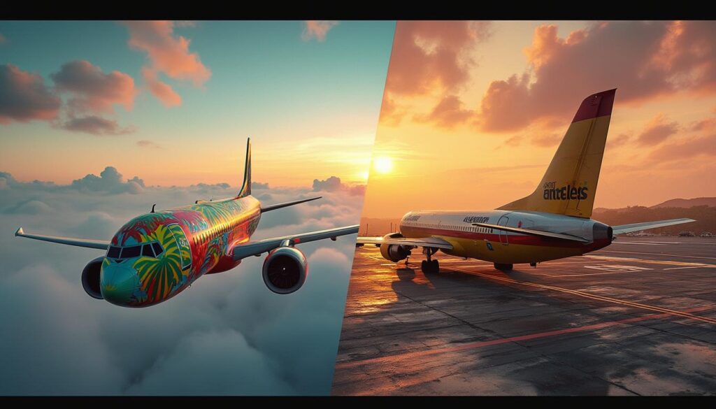 découvrez comment air antilles a réussi à éviter la faillite dans un contexte économique difficile, tandis qu'air guyane annonce sa fermeture. analyse des défis rencontrés par ces compagnies aériennes et des implications pour la connectivité régionale.